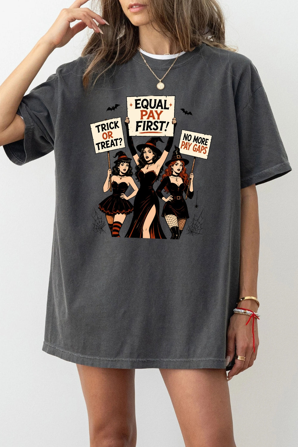 Halloween feminist witch tee
