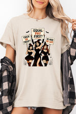 Halloween feminist witch tee