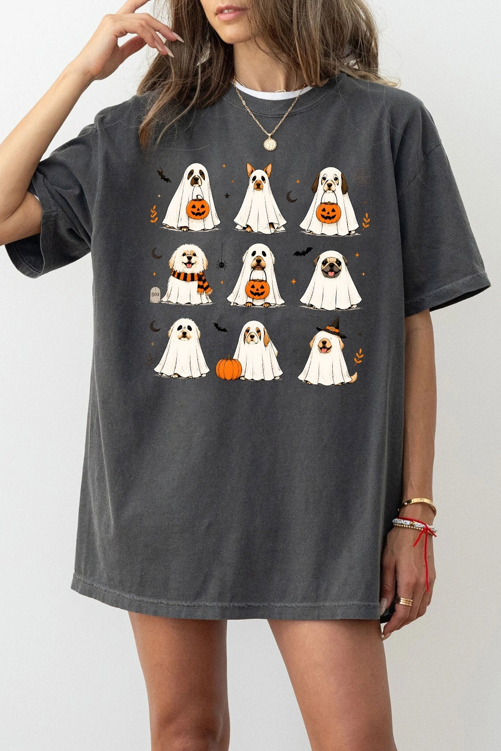 Halloween ghost dogs tee
