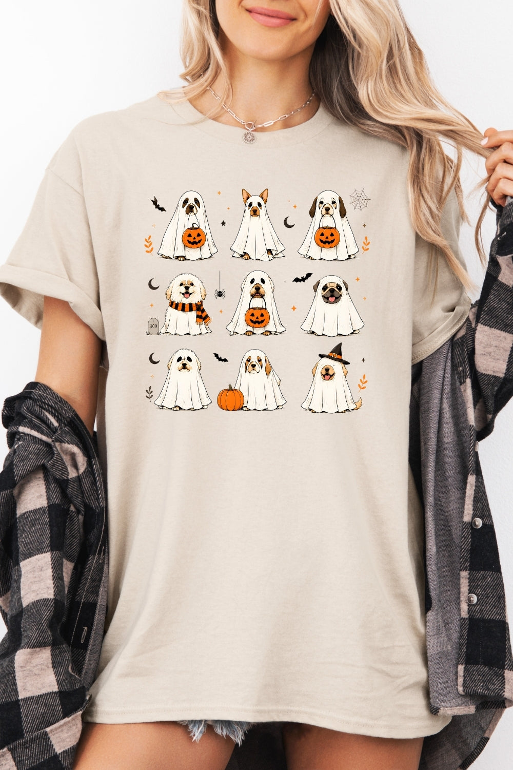 Halloween ghost dogs tee