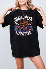 Halloween lifestyle skull tee