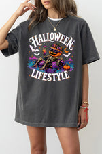 Halloween lifestyle skull tee