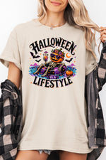 Halloween lifestyle skull tee