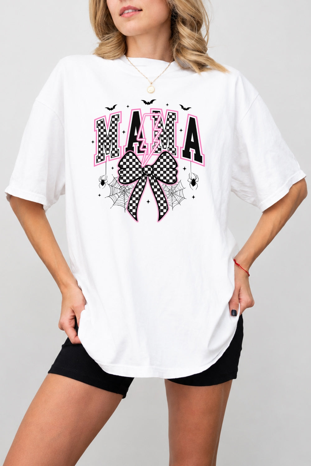 Halloween mama bow tee