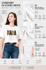 Halloween mama letters crop top