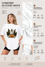 Halloween pumpkin chicken tee