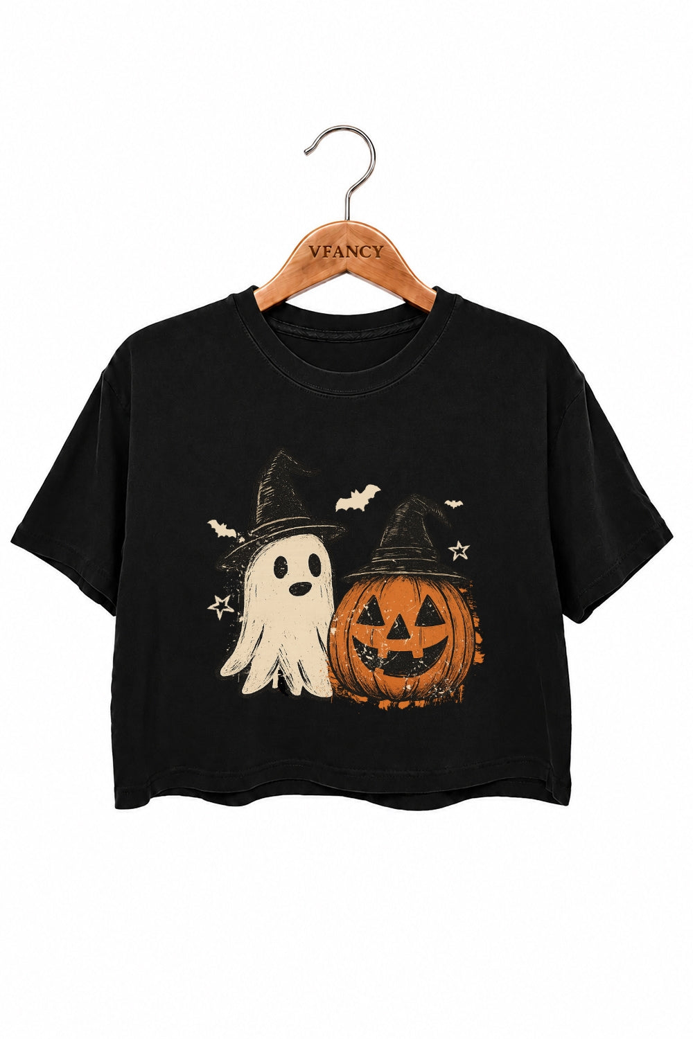 Halloween witch ghost crop top