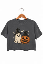 Halloween witch ghost crop top