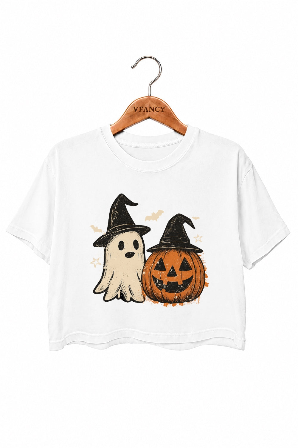 Halloween witch ghost crop top
