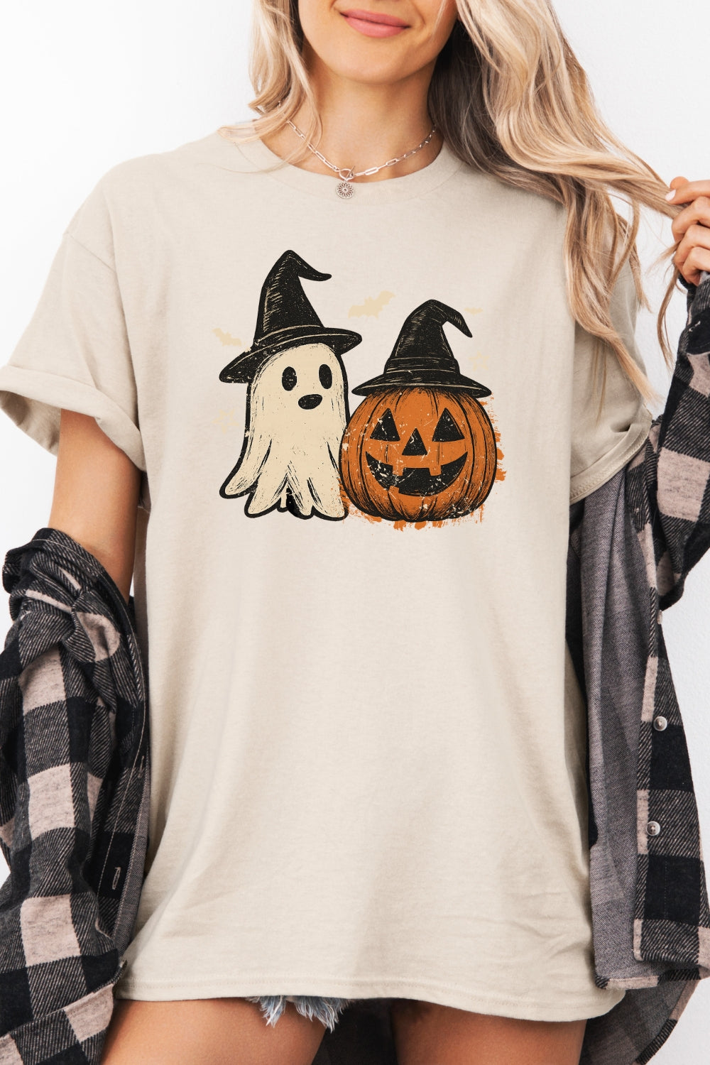 Halloween witch ghost tee