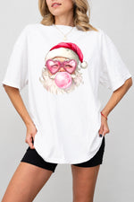 Heart-shaped glasses santa tee