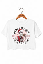 Ho ho ho what a year christmas crop top