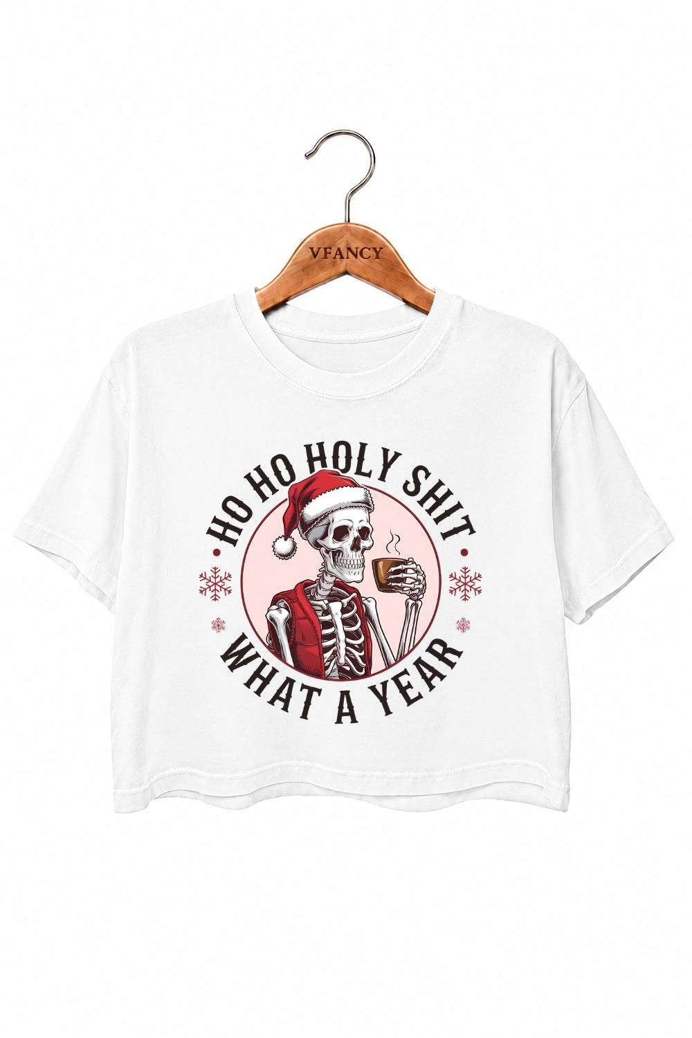 Ho ho ho what a year christmas crop top