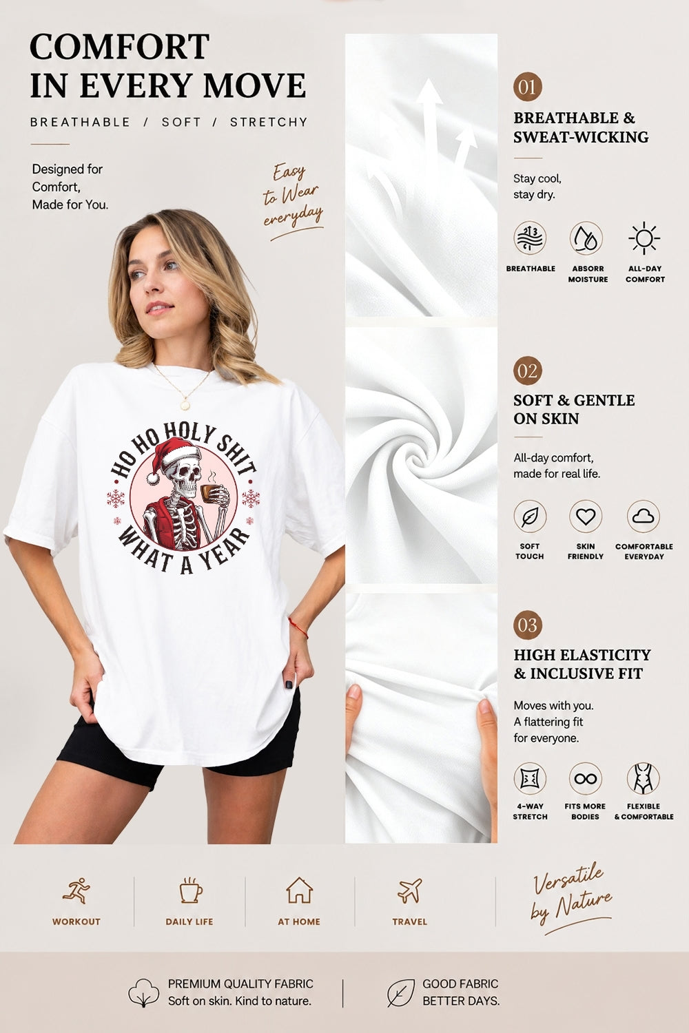 Ho ho ho what a year christmas tee