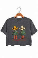 Howdy christmas crop top