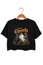 Howdy ghouls cowboys crop top