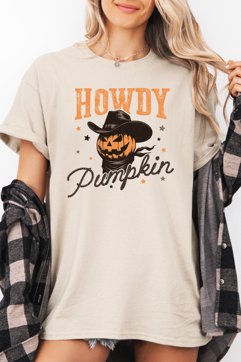 Howdy pumpkin cowboy tee