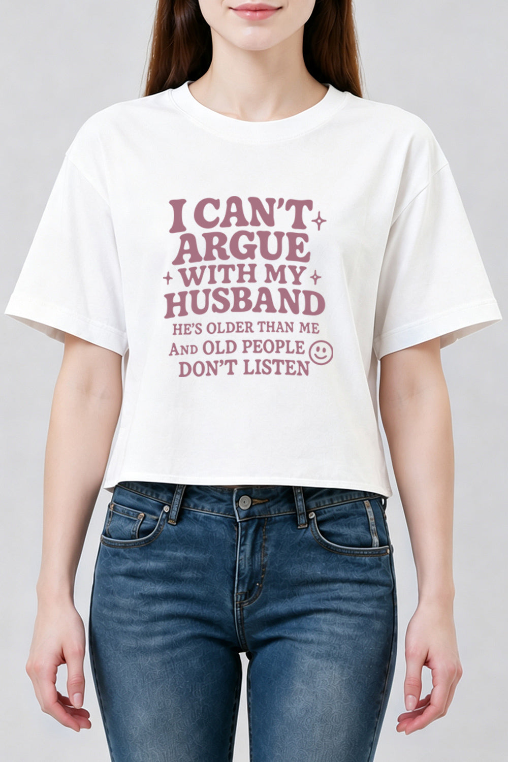 I can't argue with my husband crop top