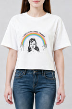 I can't even think straight crop top