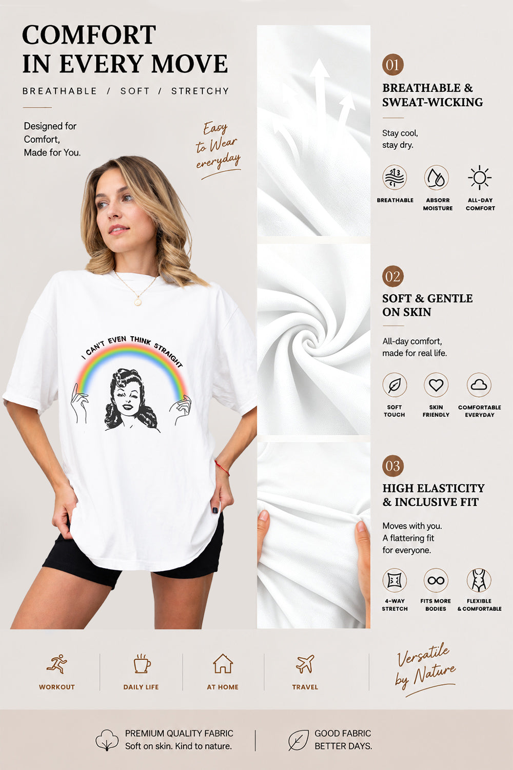 I can't even think straight tee
