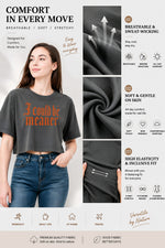 I could be meaner gothic crop top