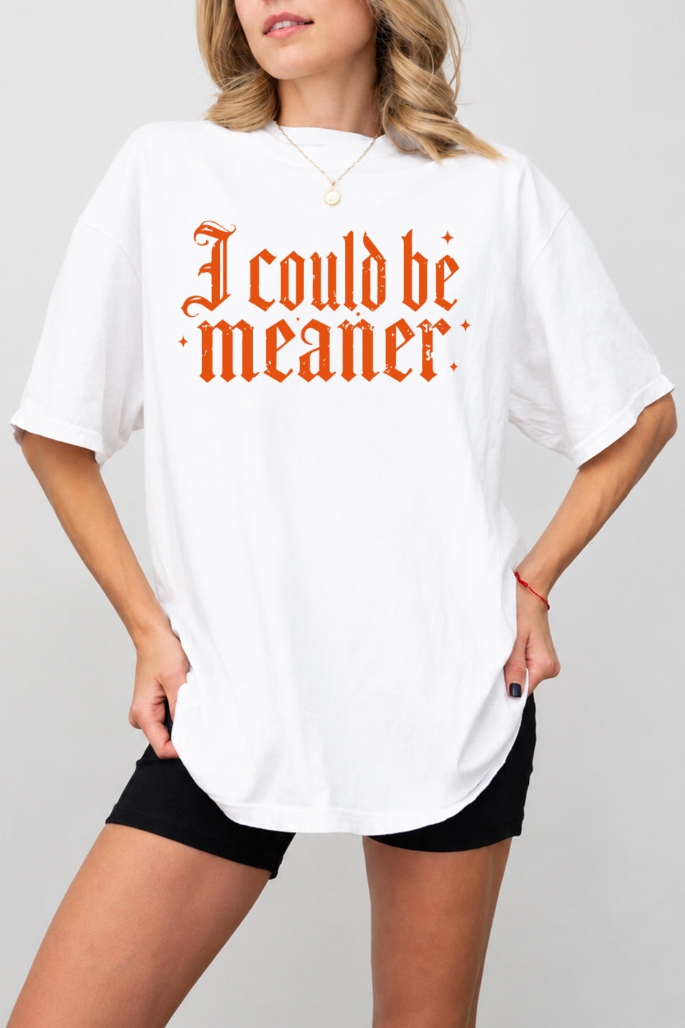 I could be meaner gothic tee