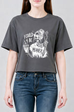 I could be meaner skull crop top