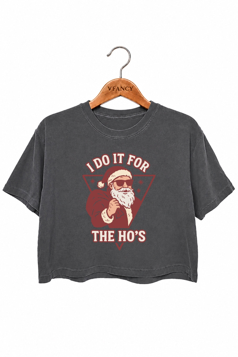 I do it for the ho's christmas crop top