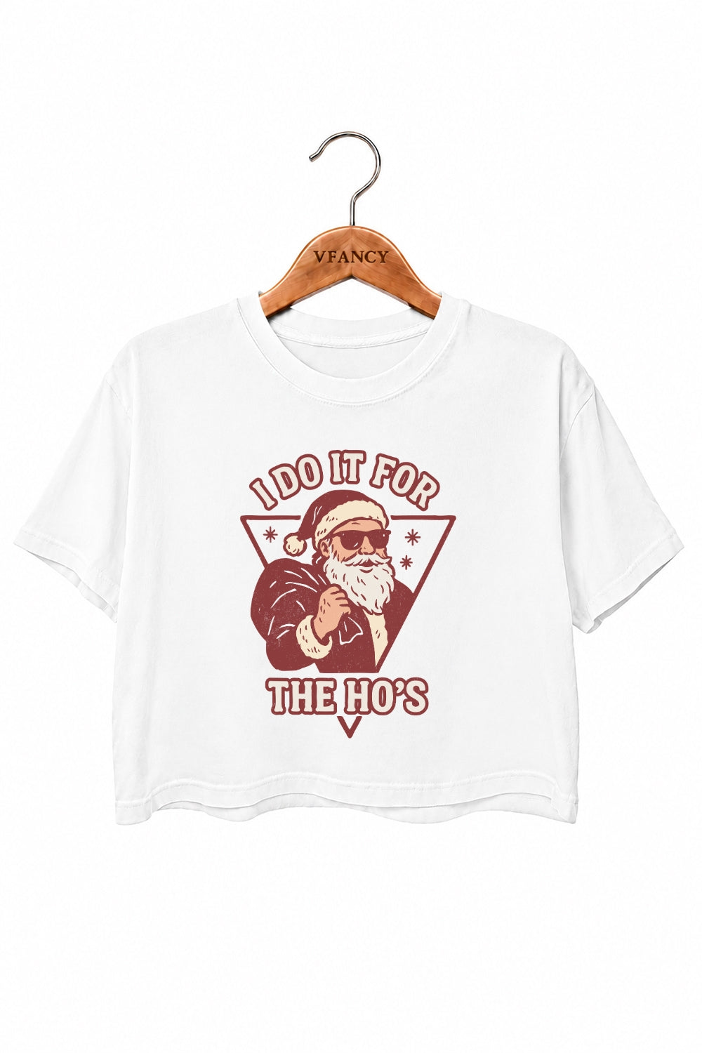 I do it for the ho's christmas crop top