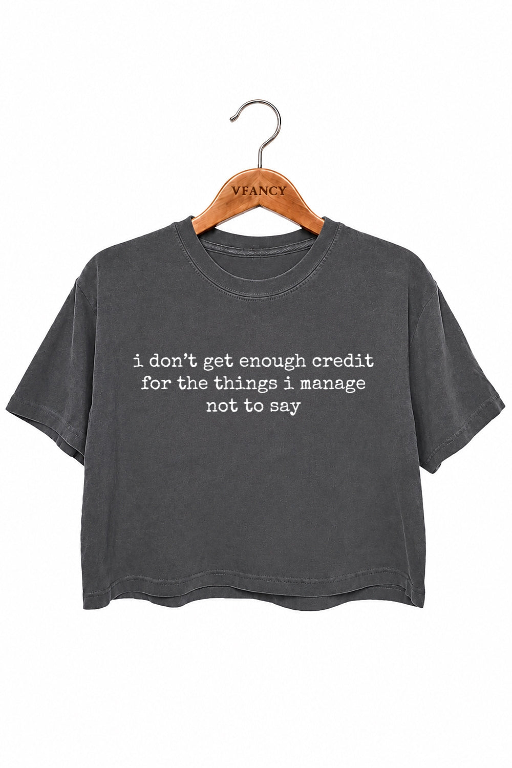 I don't get enough credit crop top
