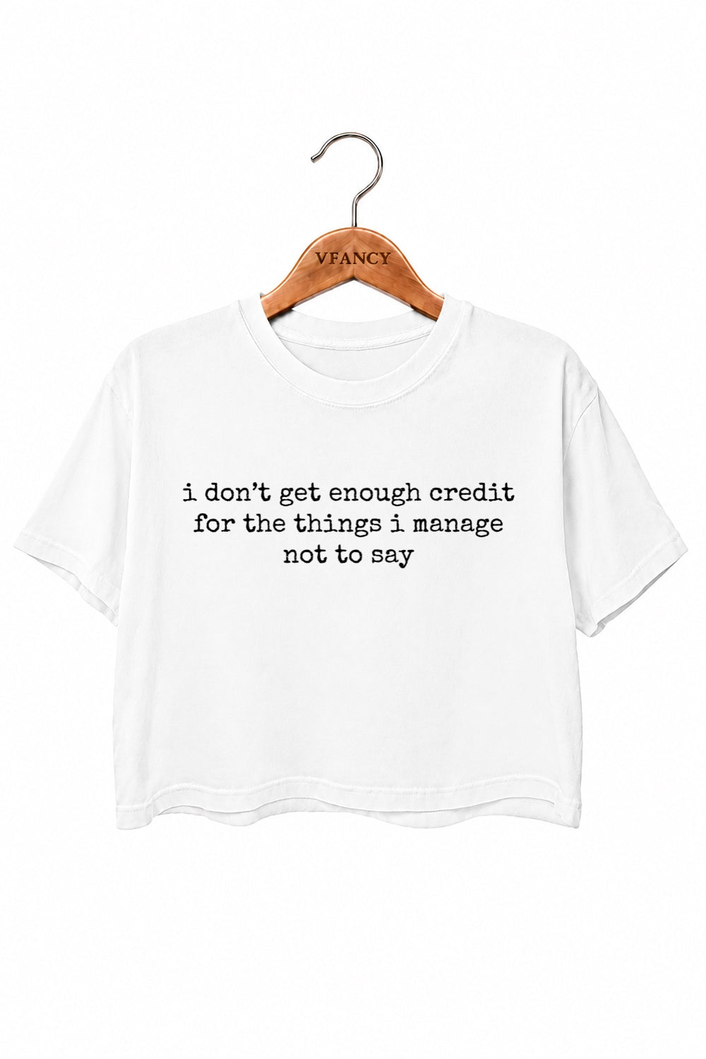 I don't get enough credit crop top