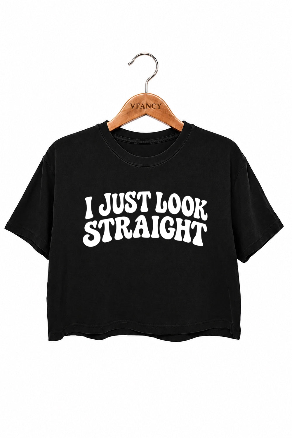 I just look straight crop top