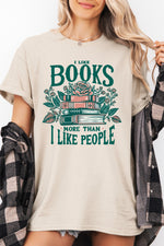 I like books more than I like people tee