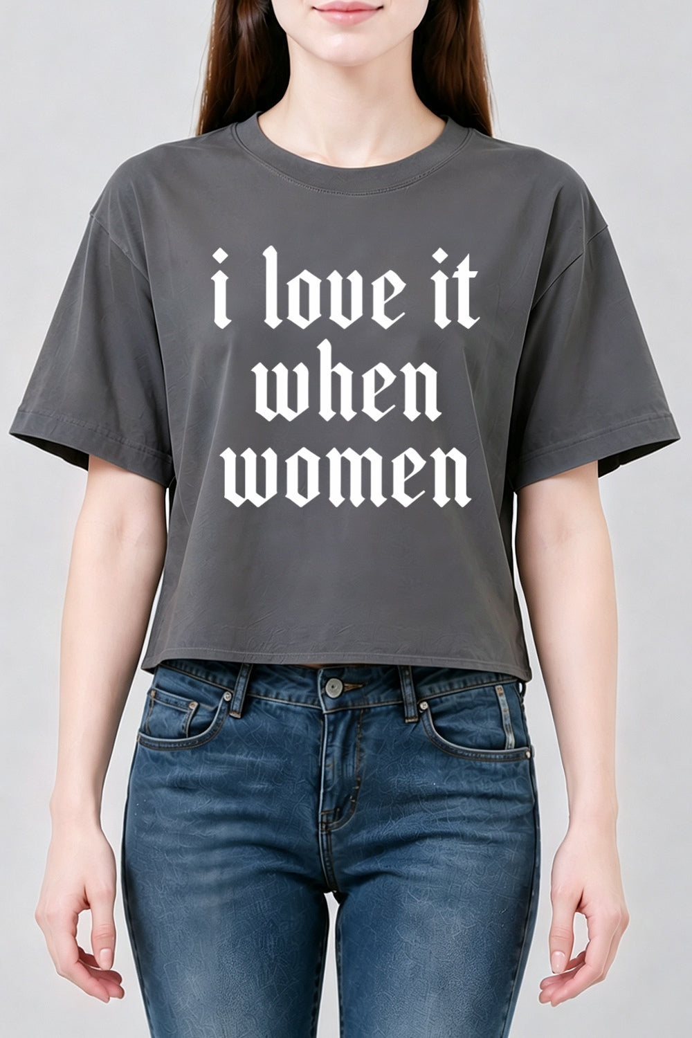 I love it when women crop top