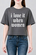 I love it when women crop top