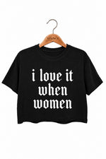 I love it when women crop top