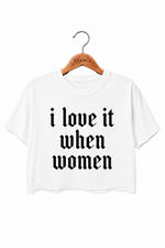 I love it when women crop top