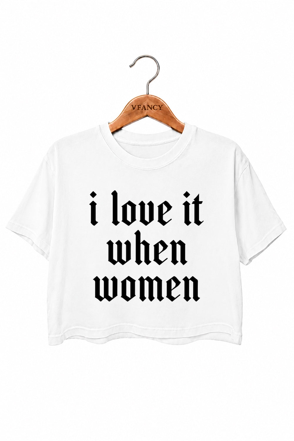 I love it when women crop top