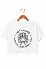 I won't be remembered medusa crop top