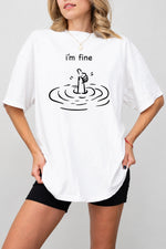 I'm fine funny tee