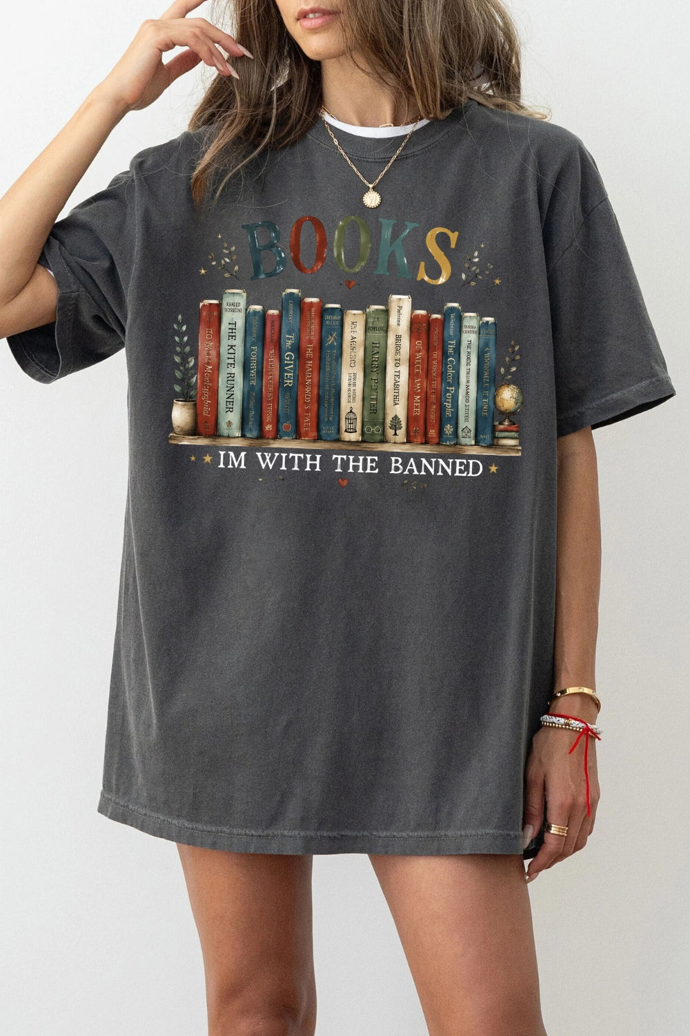 I'm with the banned book lover tee