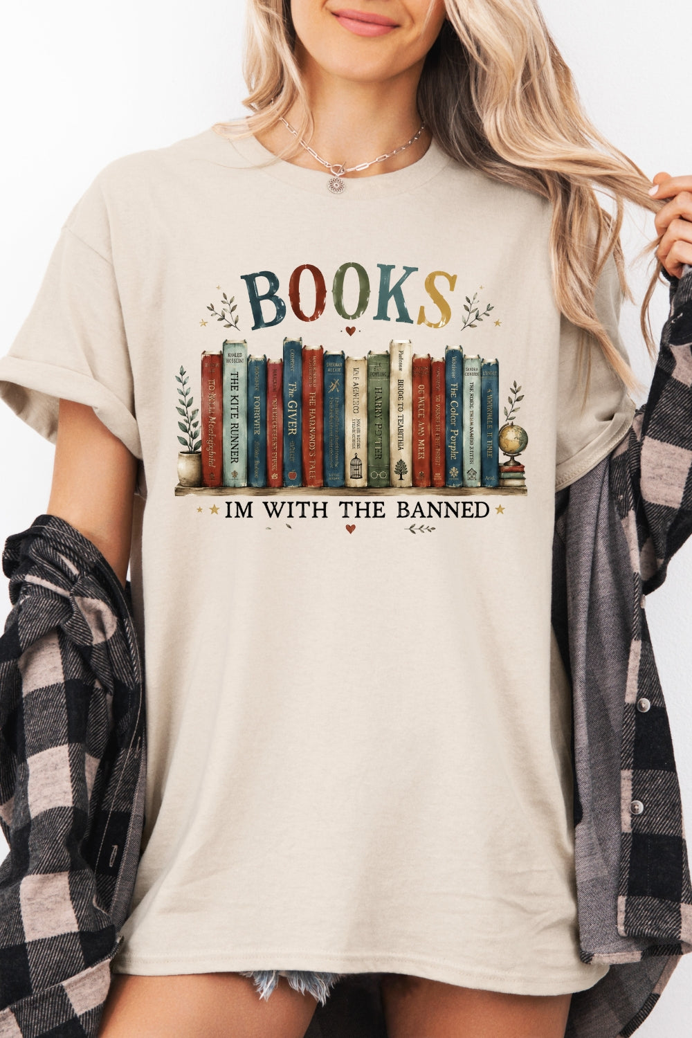 I'm with the banned book lover tee