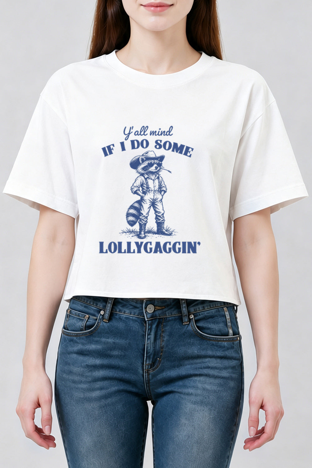 If I do some lollygaggin funny crop top
