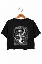 If you are neutral in situations of injustice crop top