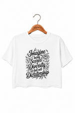 Image being scared of diversity crop top
