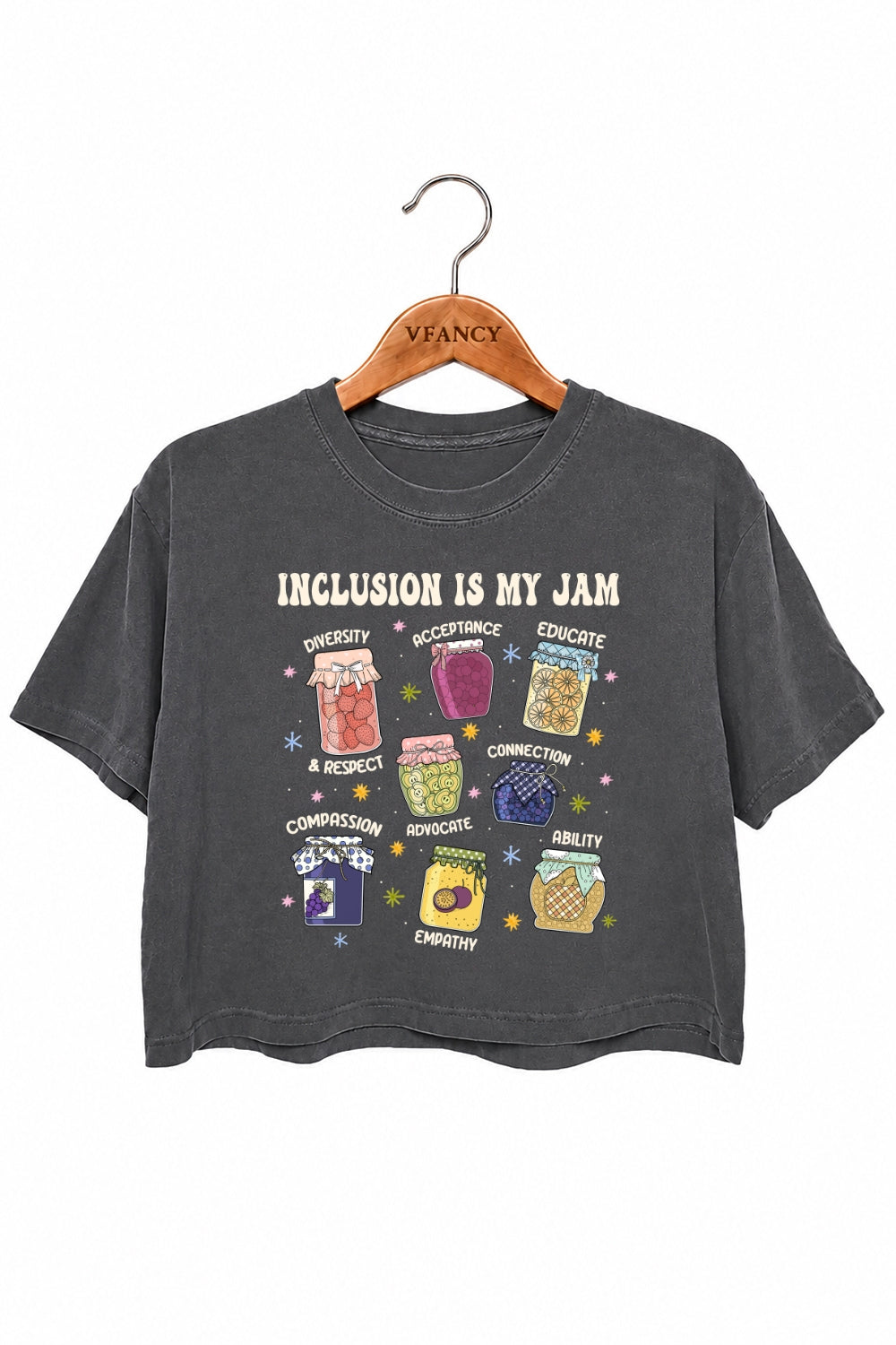 Inclusion is my jam crop top