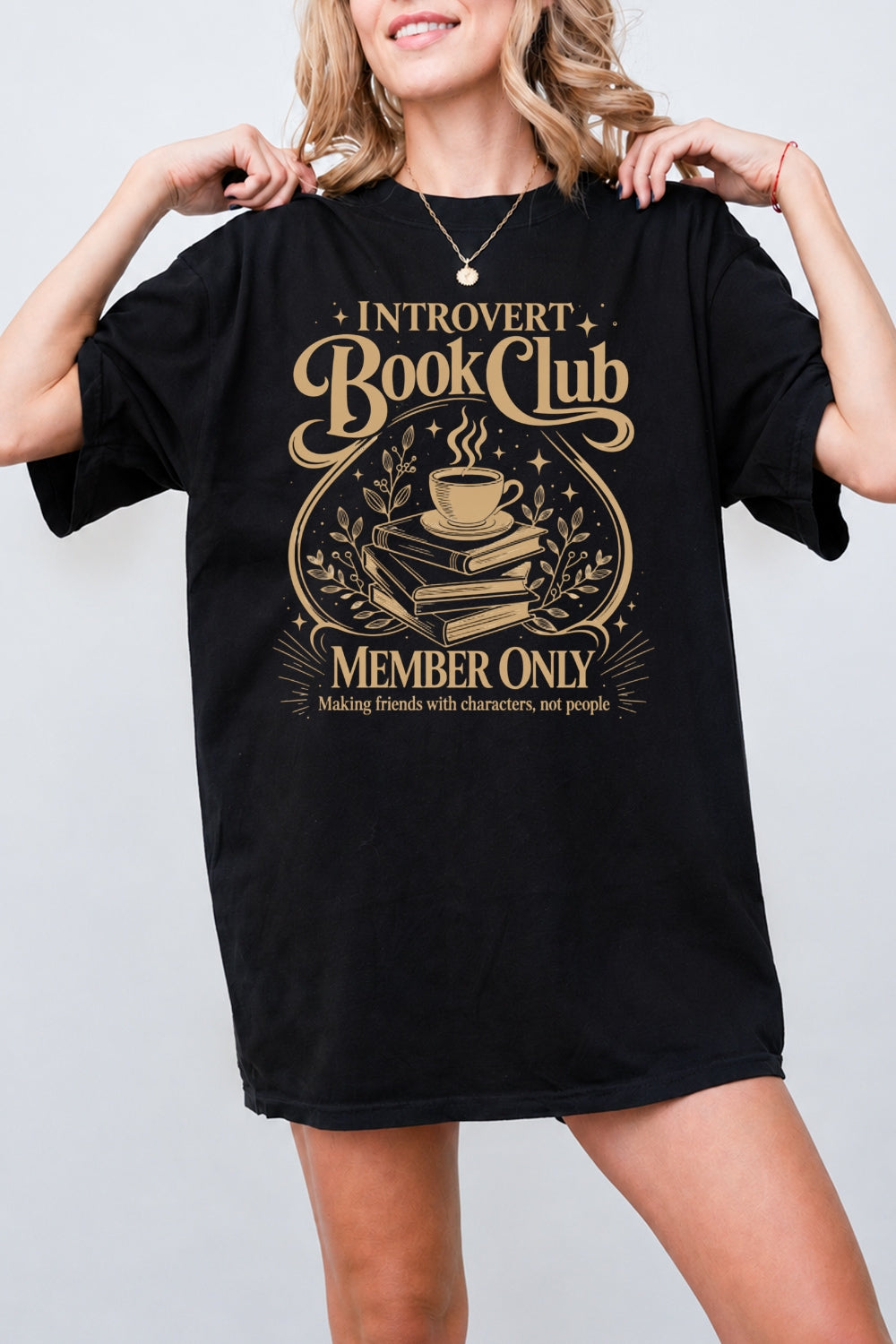 Introvert book club tee