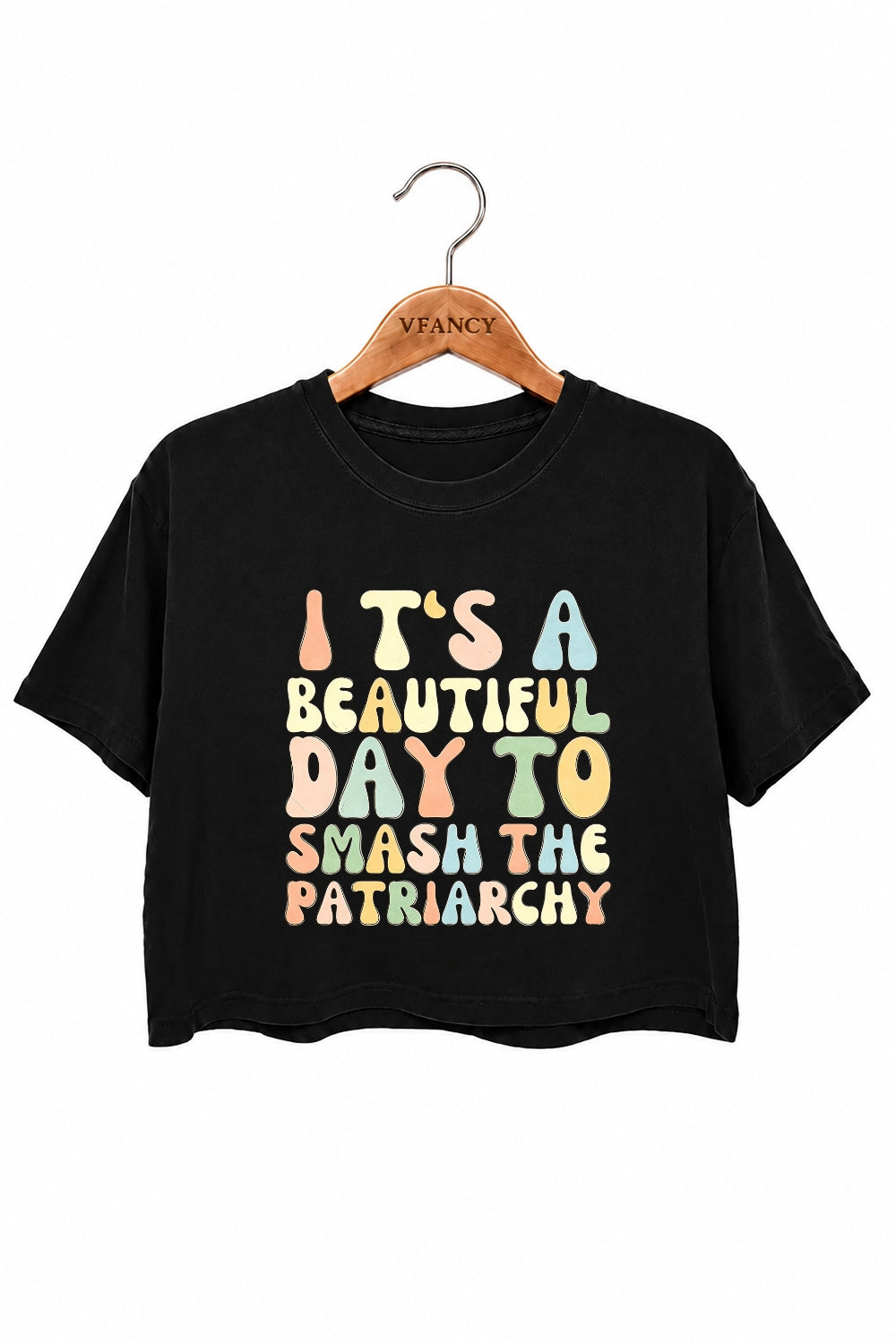 It's a beautiful day to smash the patriarchy crop top
