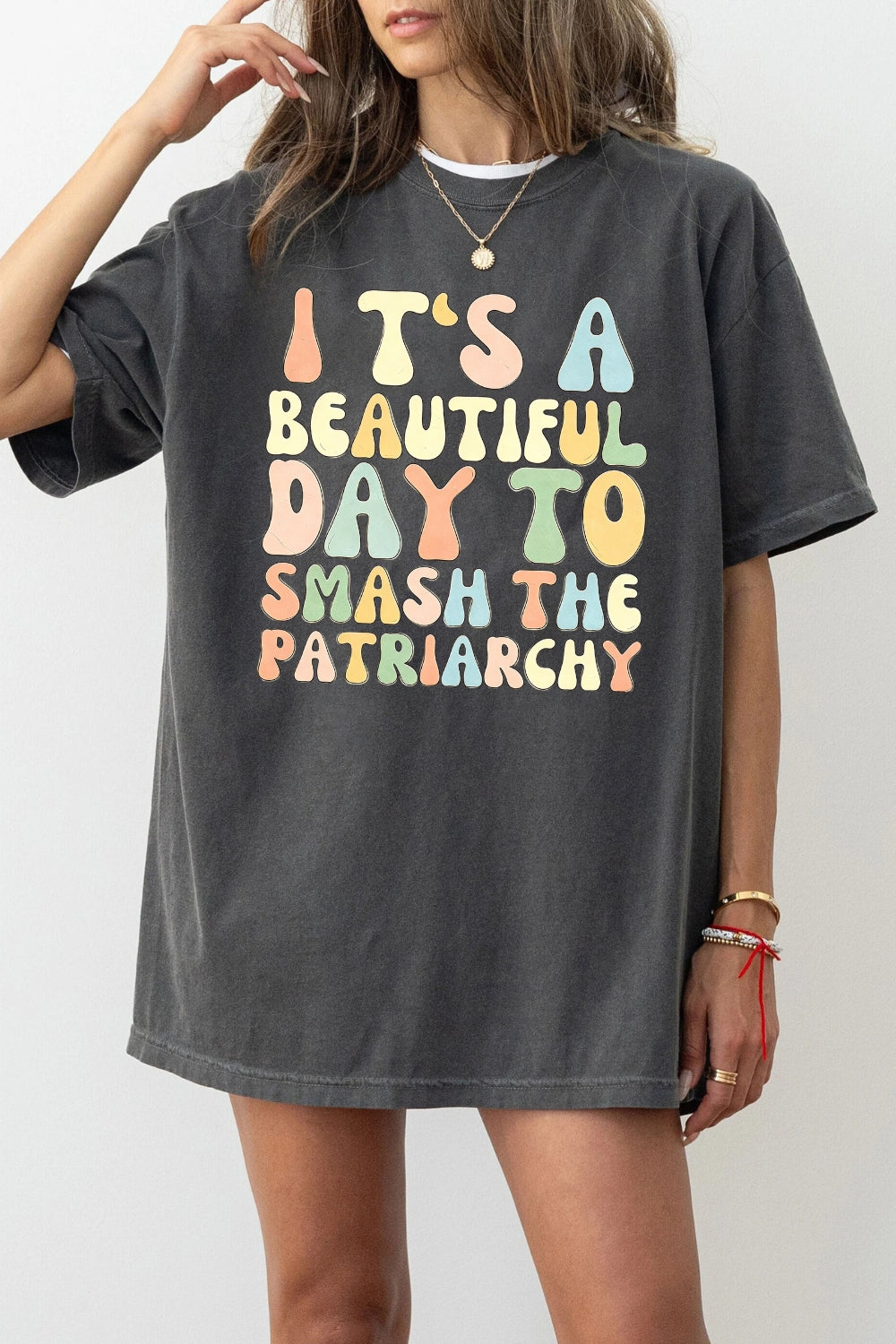 It's a beautiful day to smash the patriarchy tee