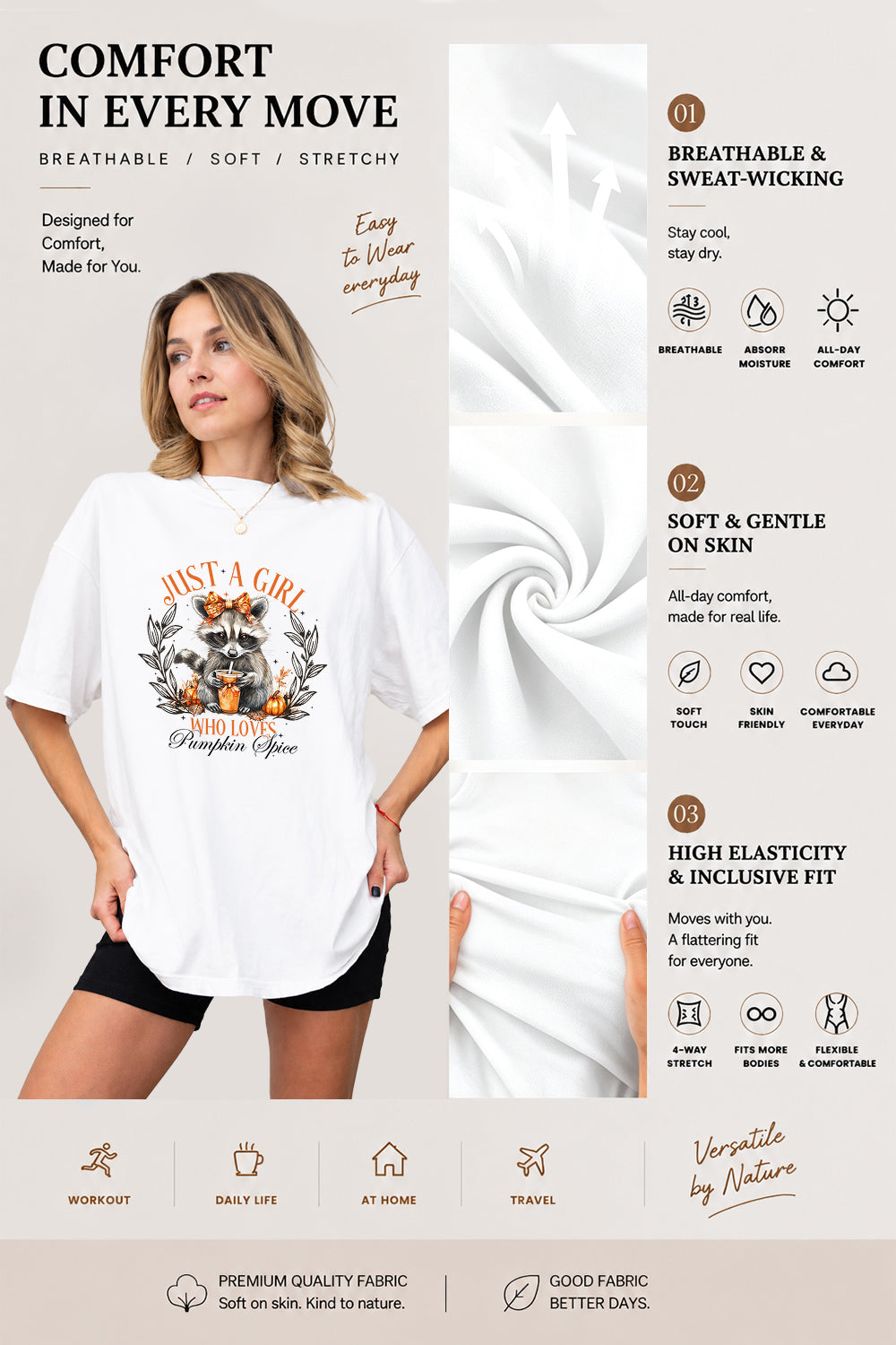 Just a girl who loves pumpkin spice tee